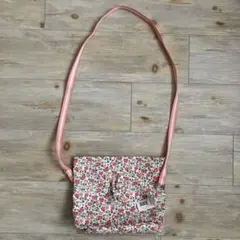 Cath Kidstonキャスキッドソン巾着ショルダーバッグ花フラワー綿100%