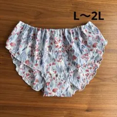 ハンドメイド　ふんどしパンツ　リラックスショーツ　爽やか花柄