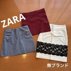 膝上タイトスカート3点セット