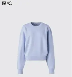 UNIQLOスムースコットンクルーネックセーター 61BLUE Sサイズ