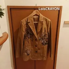 美品　1度着用　ロイスクレヨン　LoisCRAYON ジャケット 花 刺繍　M