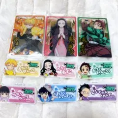 鬼滅の刃 きめつ食堂 ランダムネームプレート風バッジ 6点セット　ウエハース10