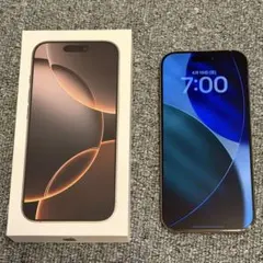 【箱付き、美品】iPhone16Pro 256GB デザートチタニウム【89%】