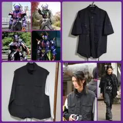 新品]仮面ライダーバッファ吾妻道長ガッチャ冬映画着用衣装セットL