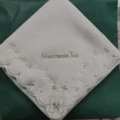Afternoon Tea 刺繍タオルハンカチ
