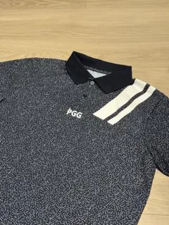 PGG パーリーゲイツ ハーフジップ 半袖 モックネック シャツ 杢グレー 2 PGG パーリーゲイツ ハーフジップ 半袖 モックネック シャツ 杢グレー