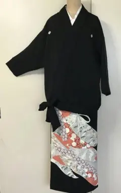 絹の留袖で作製　ジャケット＆巻スカート