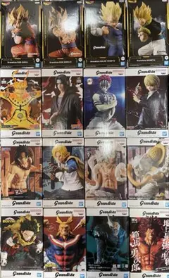 grandista 16個 ナルト ルフィ イタチ ゴジータ 刃牙 フィギュア