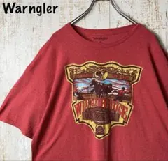 Wrangler Tシャツ レッド 古着のサムネイル