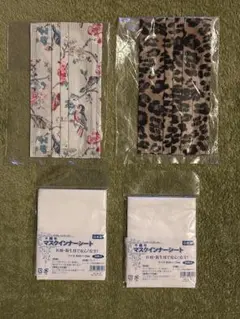 花柄・ヒョウ柄マスクセットとインナーシート