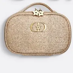 DIOR 限定デザイン ゴールドポーチ　ホリデー2025 限定ポーチ　新品未使用