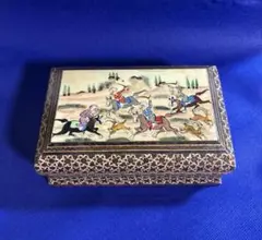 ペルシャ ハータムカリー　象嵌細工 イラン 寄木細工 小物入れ