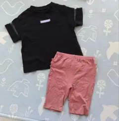 Delightful 黒 Tシャツ 130cmプティマインレギンスのサムネイル