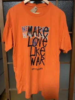 古着屋購入　ステューシー風　オレンジ グラフィックプリント Tシャツ