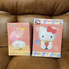 シロとキティちゃんのフィギュアセット