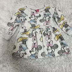 ミニーマウス ワンピース 2T グレー