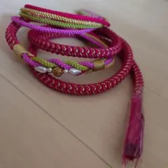 カラフルな帯締め