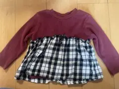 アプレレクールワッフルドッキングフレアTシャツ90cm