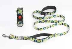 新品　犬用品　ハンドフリー　リード　緑迷彩　Lサイズ　大型犬　中型犬のサムネイル