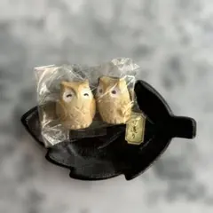 フクロウ小物 縁起物 置物