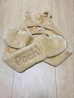 くまのプーさん　マフラーキャップ　ファンキャップ