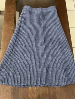 グレー ニットタイトスカート
