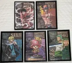 ワンピース ジグソーパズル (額付き)300ピース5個