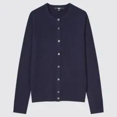 【美品】UNIQLO カシミヤ100% クルーネック カーディガン