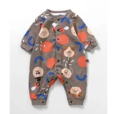 新品未使用　BREEZE 総柄ロンパス　ロンパース　80サイズ