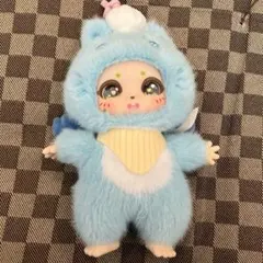 Beamo Human Fluff ぬいぐるみ キーホルダー ブルー