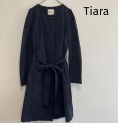 TIARA ティアラ　メルローズ　トレンチコート　スプリングコート　ネイビー