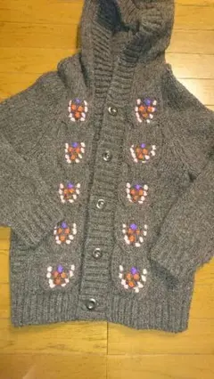 チチカカ♪アンコラニットフード付きジャケットMサイズ