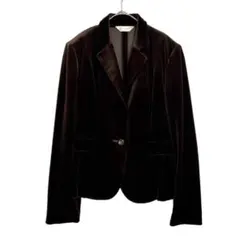 y1808 アリスバーリー テーラードジャケット ベロア調 《L》