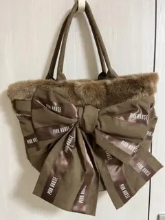 PINK HOUSE リボン付きトートバッグ