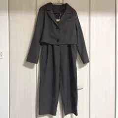 リビーアンドローズ セットアップ 短丈 オフィス オケージョン チャコールグレー
