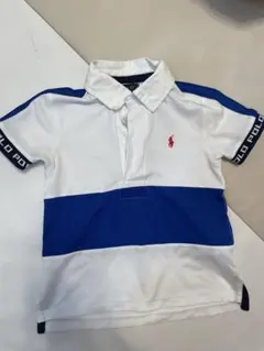 Polo Ralph Lauren ポロシャツ 3T ホワイト/ブルー