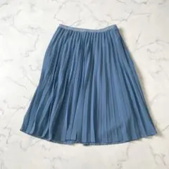 ROPE' ロペ プリーツスカート くすみブルー 水色 サイズ7 S相当のサムネイル
