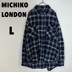 MICHIKO LONDON ミチコロンドン チェックシャツ CPOジャケット