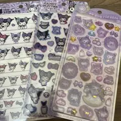 正規品 うるちゅるポップシール　クロミ　サンリオ キャンディーグリッター