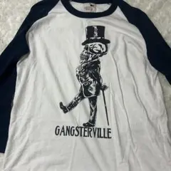 GANGSTERVILLE スカルデザイン 七分袖Tシャツのサムネイル