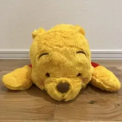 くまのプーさん　赤いほっぺ　寝そべり　LLぬいぐるみ