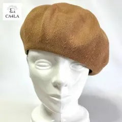 【超美品】CA4LAカシラ 日本製 優しいカラーのコットンビックメッシュベレー