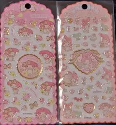 【正規品】国内未発売！サンリオ　マイメロディ　ぷっくりシール　うるちゅる