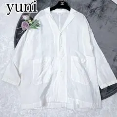 yuni haoriジャケット 黒 F レーヨンリネン ゆったり日本製 - メルカリ