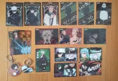 ★呪術廻戦★キャラクターカード＆キーホルダー＆シールステッカーセット★
