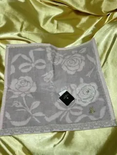 【新品】LANVIN en blue タオル地　ハンカチ