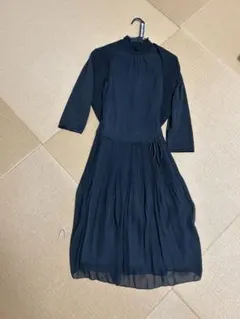 お値下げ！コムサ イズム　プリーツワンピース（L） ラメ入り羽織りセット