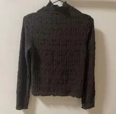 グレイル　フリル付きハイネック 長袖トップス