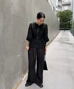 2WAY LACE PEPLUM BLOUSE　ameri vintageのサムネイル