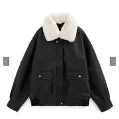 GRL ファー付き2Way レザージャケット [kd89]